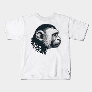 Sad Capuchin Monkey Kids T-Shirt